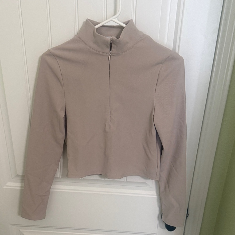 Cotton On Women's Taupe Zip-Up Sweatshirt